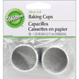 Silver Foil Mini Cups 1 1/4″ 36 CT